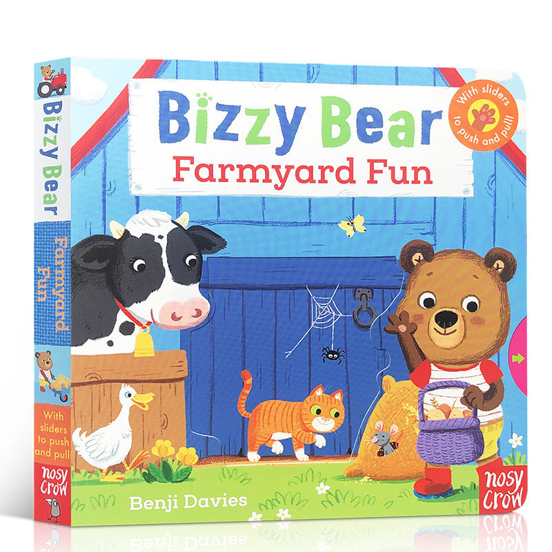 Bizzy Bear Busy Little Bear Picture Book Early Education Sing Along with Me Push-Pull Book Little Bear Is Very Busy