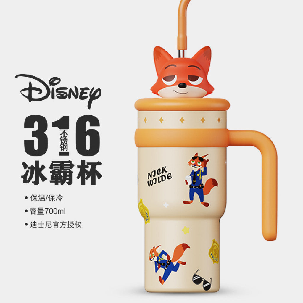 Judy Nick Children's Thermos Cup, New Model, Stylish Straw Cup for Girls, Portable Strap Water Bottle, Specially Designed for Students Going to School