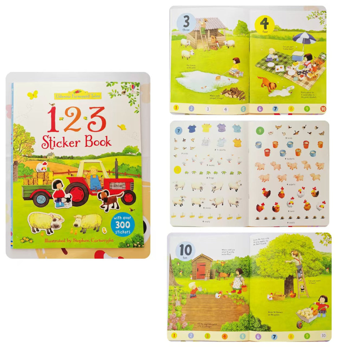 Sticker book Children's English Sticker Book Scene Interactive Game Stickers Baby Stickers Enlightenment Cognition