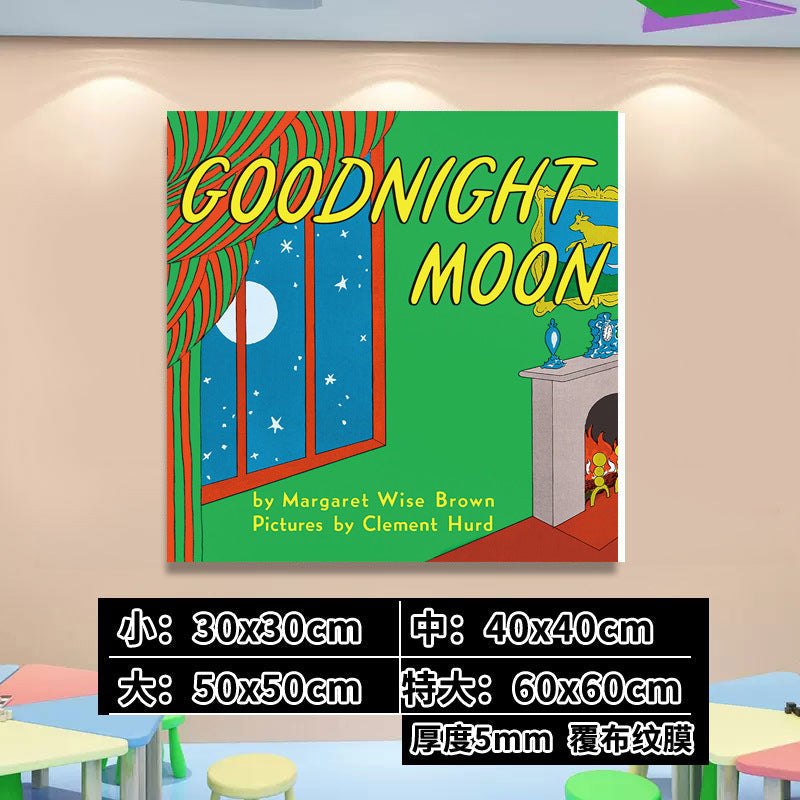 English Classroom Picture Book Library Decoration Kindergarten Corridor Staircase Wall Decoration Hanging Paintings Reading Area Cultural Wall Stickers