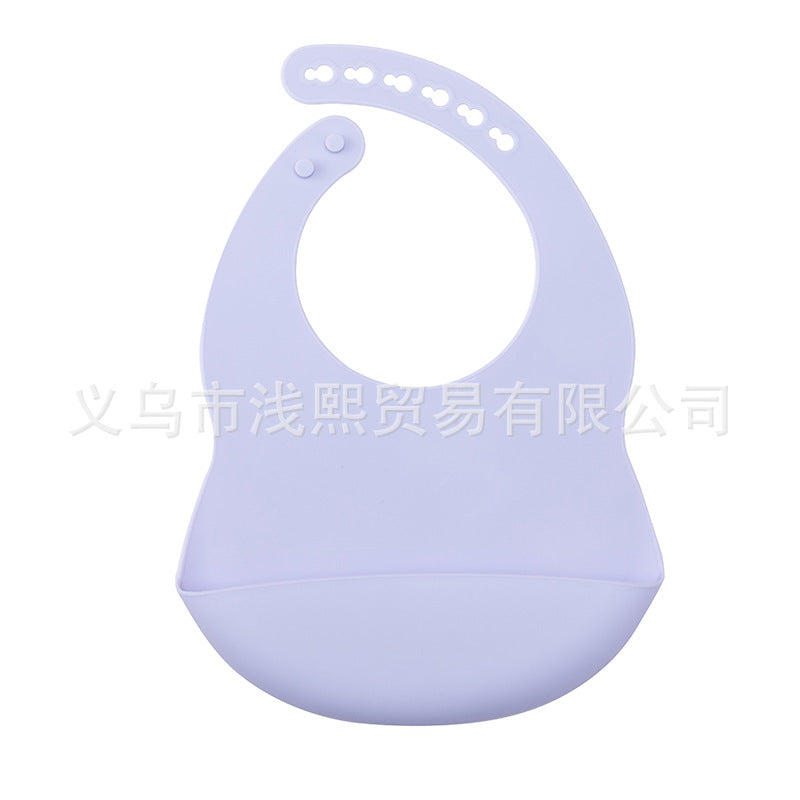 Nordic style waterproof silicone mouthpiece baby silicone bib baby feeding bag children bib mouthpiece wholesale