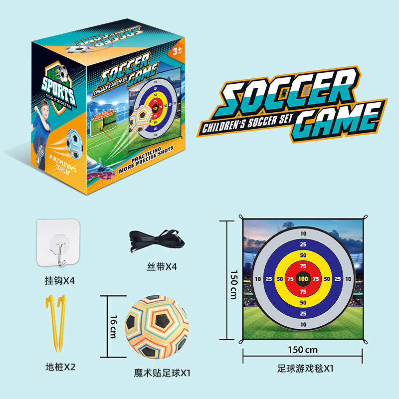 Cross-Border Popular Children's Football Outdoor Toys Sports Competition Interactive Digital Enlightenment Games Fabric Silent Indoor