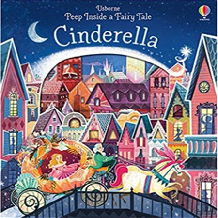 English picture book Usborne Peep inside English children's picture book children's 3D three-dimensional hole flip play