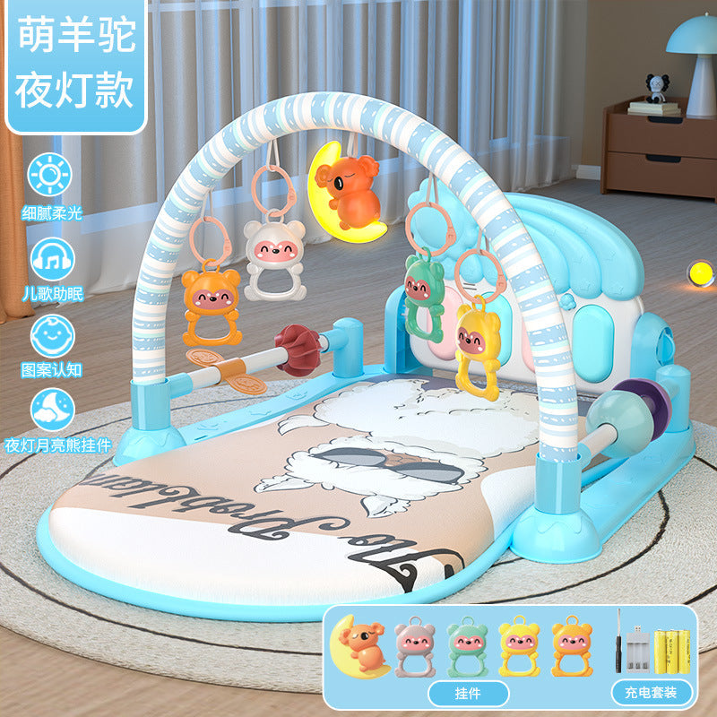 Baby Pedal Piano Toy Fitness Stand Early Education Educational Toy for Boys and Girls 0-3 Years Old Gift for Bouncing Babies