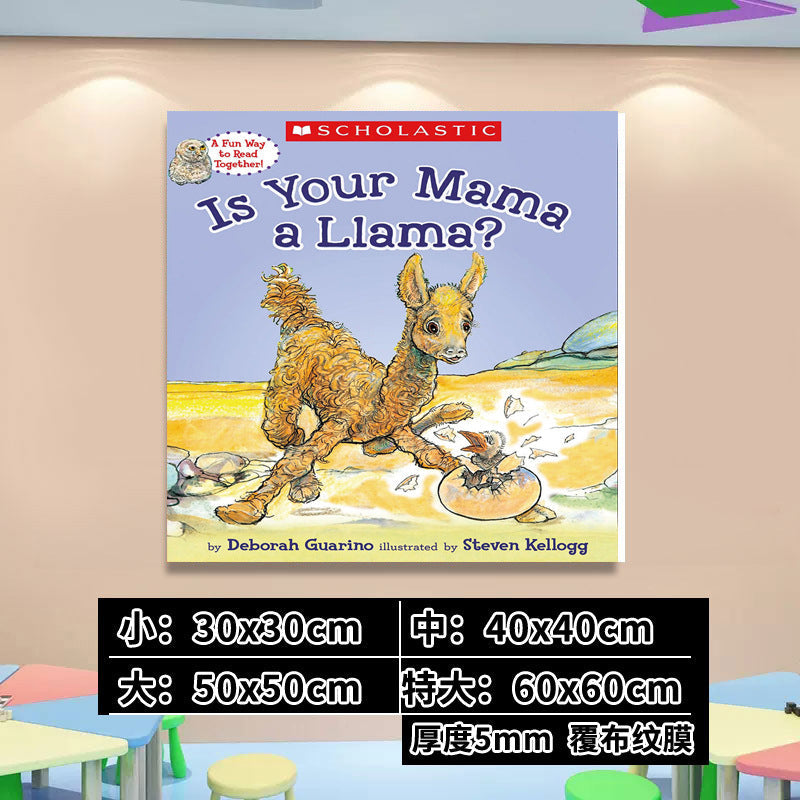 English Classroom Picture Book Library Decoration Kindergarten Corridor Staircase Wall Decoration Hanging Paintings Reading Area Cultural Wall Stickers