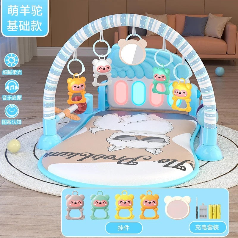 Baby Pedal Piano Toy Fitness Stand Early Education Educational Toy for Boys and Girls 0-3 Years Old Gift for Bouncing Babies