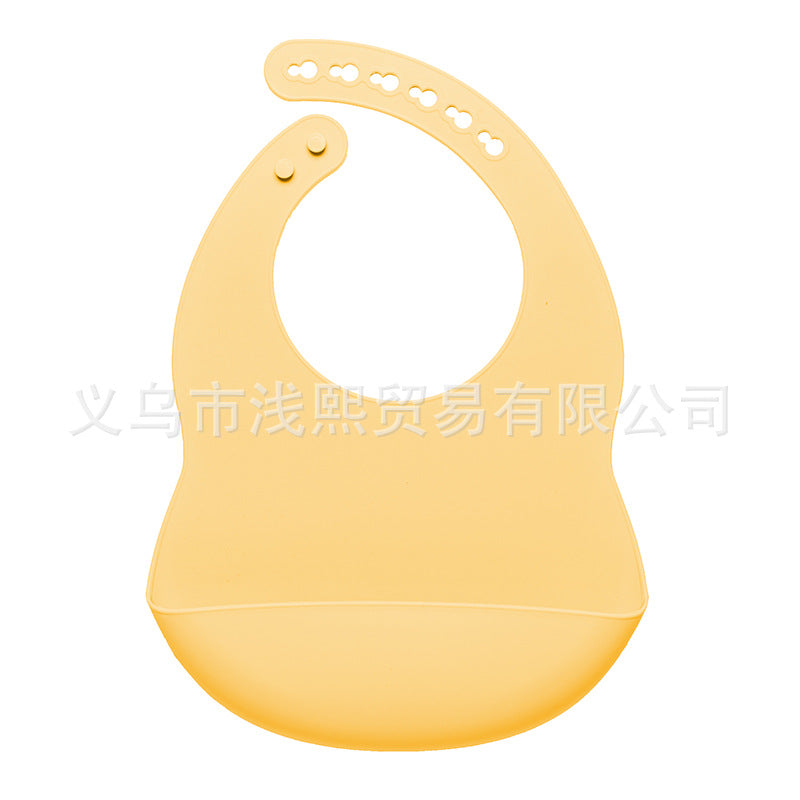 Nordic style waterproof silicone mouthpiece baby silicone bib baby feeding bag children bib mouthpiece wholesale