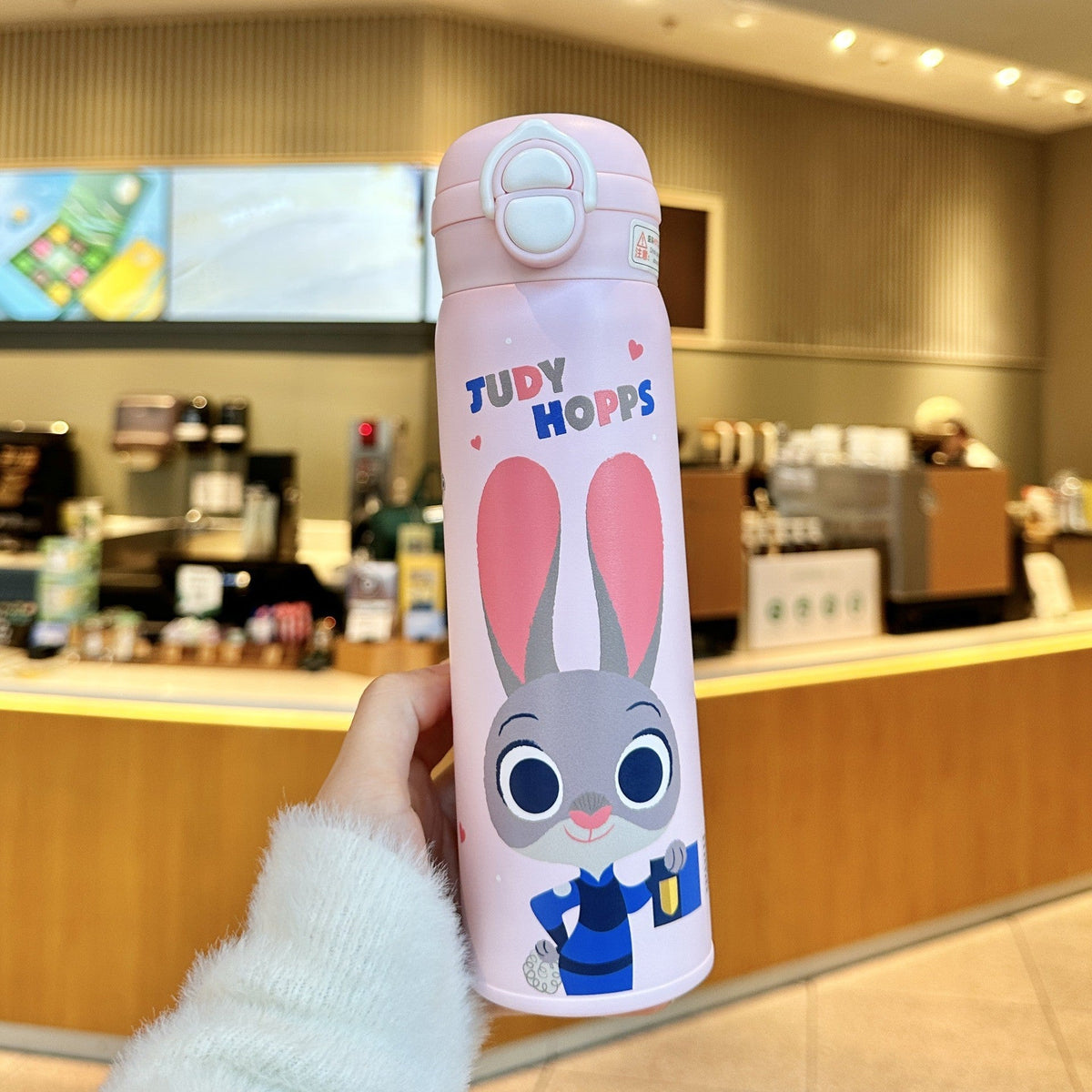 Judy Nick Children's Thermos Cup, New Model, Stylish Straw Cup for Girls, Portable Strap Water Bottle, Specially Designed for Students Going to School
