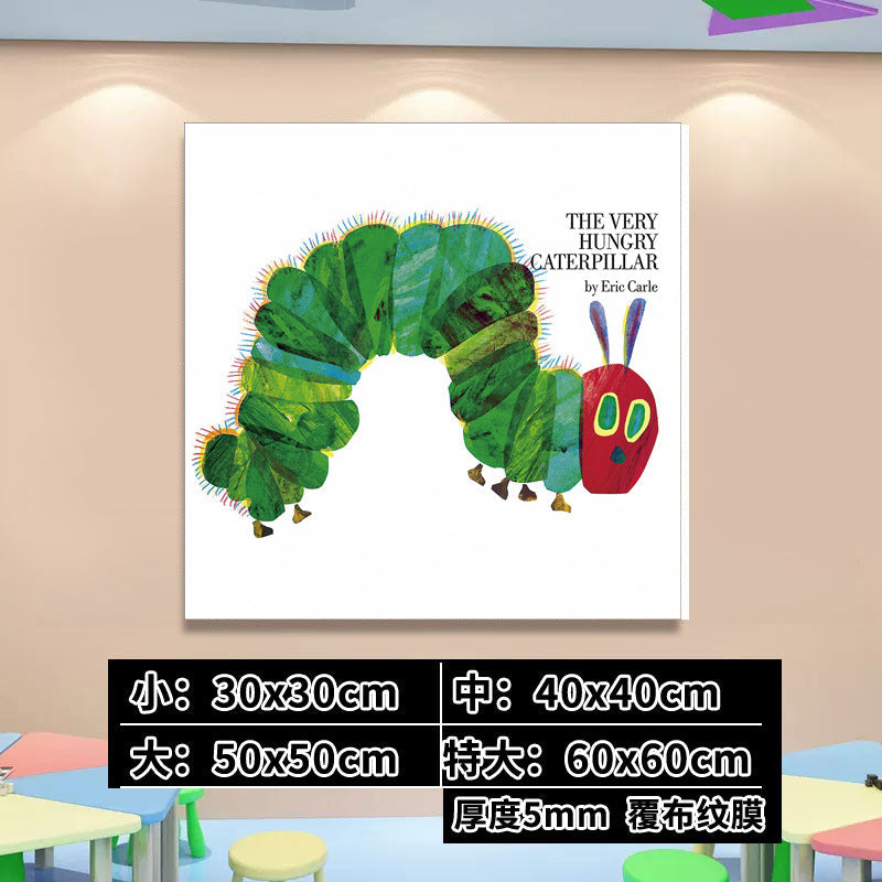 English Classroom Picture Book Library Decoration Kindergarten Corridor Staircase Wall Decoration Hanging Paintings Reading Area Cultural Wall Stickers