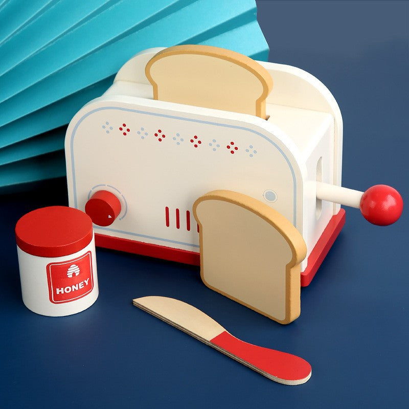 Manufacturer supplies wooden white bread makers, coffee makers, mixers, and simulated kitchen utensils for parents and children.