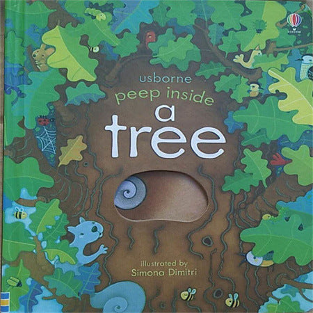 English picture book Usborne Peep inside English children's picture book children's 3D three-dimensional hole flip play