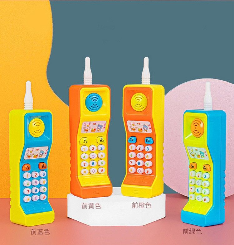 Baby Large Multi-Functional Telephone Cartoon Telephone Car Educational Toy 0-3 Kidsren Early Education Enlightenment Learning Machine