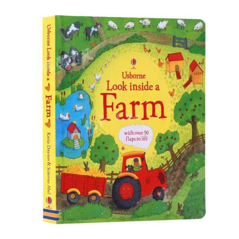 Lift-The-Flap Large Format English Kidsren's Enlightenment Popular Science Puzzle Flip Book Cognitive Learning Picture Book