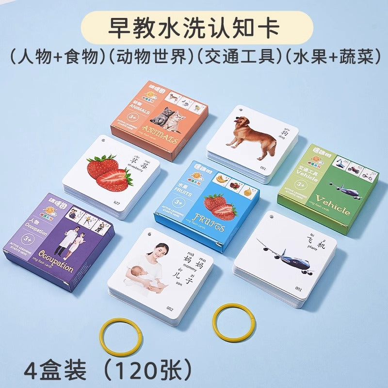Baby Cognitive Cards, Infant Early Education Enlightenment Emotional Cards, Cognitive Puzzles, Kidsren's Reading Pictures, Recognizing Objects, Flash Cards