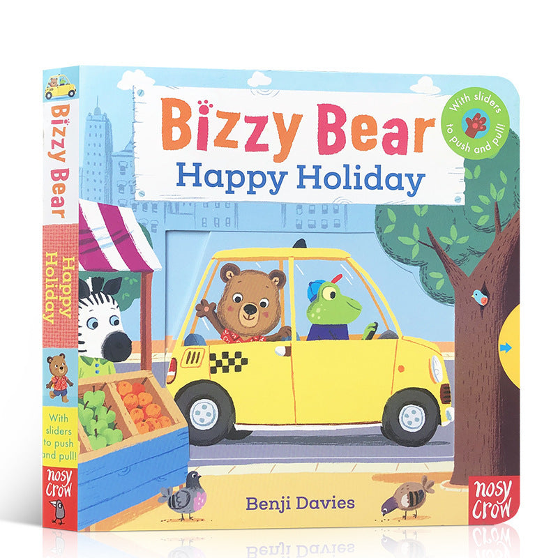 Bizzy Bear Busy Little Bear Picture Book Early Education Sing Along with Me Push-Pull Book Little Bear Is Very Busy