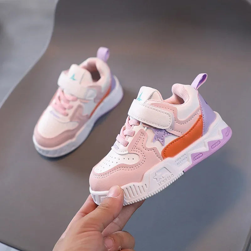 fashionable running shoes with star patternssNew stylechildren's breathable sports shoes forboys and girls,outdoor casual shoes