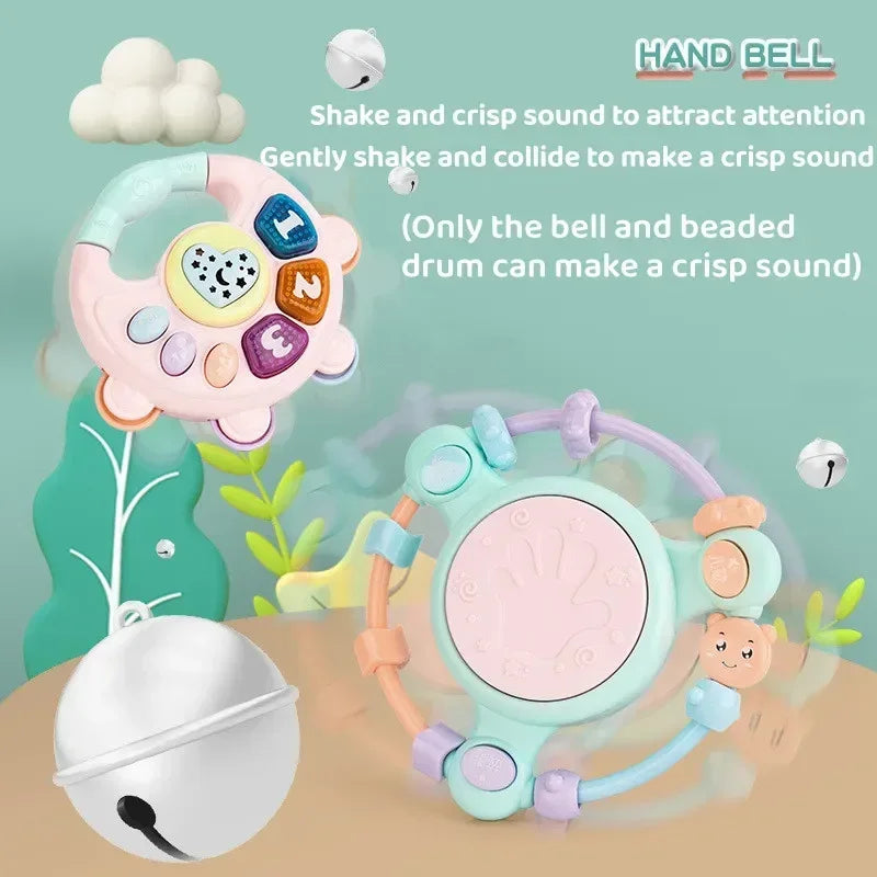 Kids Electronic Music Guitar Toy Multifunction Early Learning Instrument for Children Educational Musical Playset for Ages 3-6