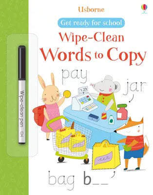 Erasable and reusable English learning workbook